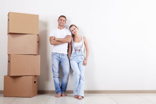 Student removals team handling boxes and furniture in Hamptonhill