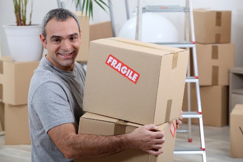 Packing boxes and wrapping materials for a move in Hampton Hill
