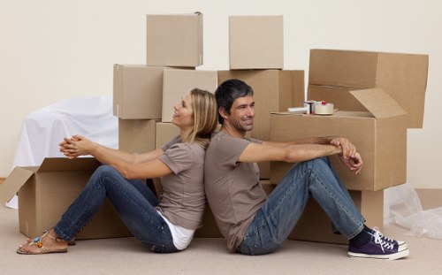 Packing and furniture handling for a local flat removal