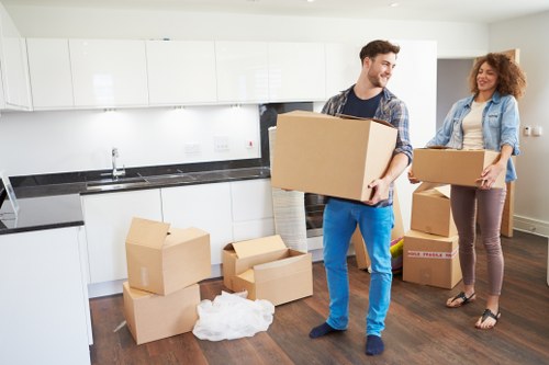 Careful transport of household items with a removal van in Hamptonhill